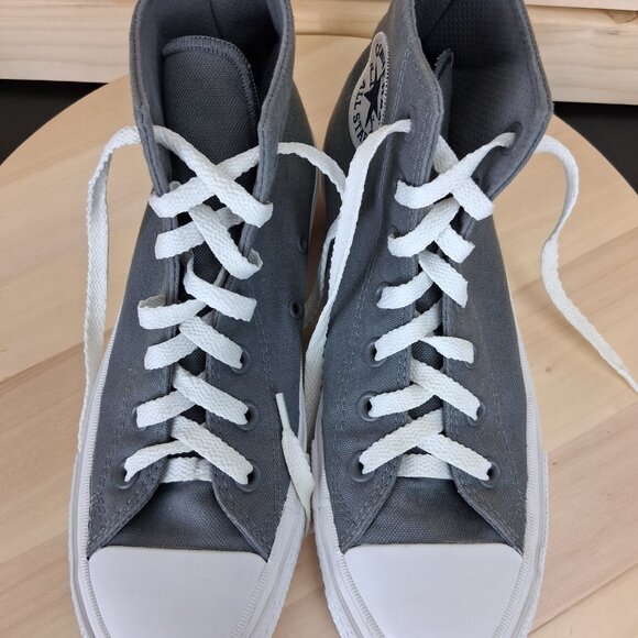 Converse Chuck Taylor All Star II Unisex Gray White Lunarlon Women's 8 High Top - Picture 11 of 12